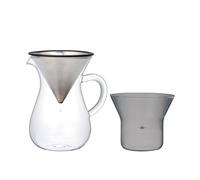 Service à café Kinto Carafe avec filtre en acier inoxydable et support 600 ml...