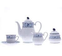 Service à café Thun Rose, 15 pièces, ruban bleu, 15 pièces