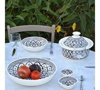 Service à couscous assiettes jattes Bakir gris - 12 pers