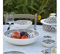 Service à couscous assiettes jattes Bakir gris - 6 pers