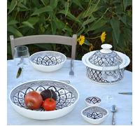 Service à couscous assiettes jattes Bakir gris - 8 pers