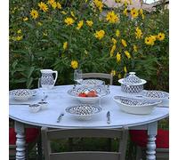 Service à couscous assiettes Tebsi Bakir gris - 12 pers