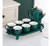 Service à Eau en céramique Nordique, Bouilloire fraîche, Service à thé de l'après-midi, théière, Tasse à thé, Ensemble de Salon avec Plateau, Ensemble de Tasses