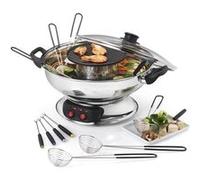 Kitchen Chef Fondue KCP.FONDASIA - 1950 W - Inox - Couvercle en verre