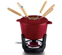 BEKA Service à fondue 16303734 en fonte rouge 15 cm 24 x 16 x 16 cm
