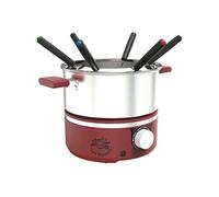 LITTLE BALANCE 8962 Little Fondue Meuuuh...!, Appareil à fondue 6 personnes, Caquelon inox, Compatible induction, 1,8 litres, 650 W, Piment