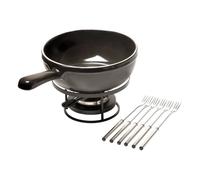 Service à fondue - EMILE HENRY - Fusain - 24 cm - Gris anthracite - 2 pièces