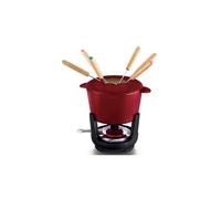 BEKA Service à fondue 16303734 en fonte rouge 15 cm 24 x 16 x 16 cm