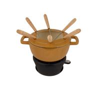 Service à Fondue en fonte, FONTESTIC, Amber Gold, 6 personnes Cosy & Trendy