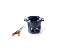 BEKA – Service à fondue 2 L, fonte émaillée noire, 8 fourchettes incluses