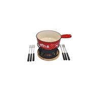Set Fondue 22cm Rouge Montagne - Ruskin Gz Office