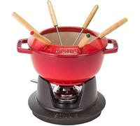 Service à fondue - STAUB - 20 cm - Cerise - Pour 4 personnes - Température variable