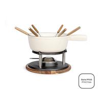 Service à fondue tradition crème 2,6 L 6 personnes Livoo