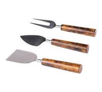 Service à fromage avec 3 couteaux Sabaï - Table Passion - Marron - Métal Marron G