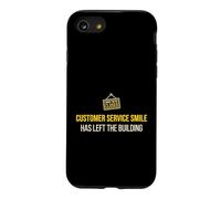 Service à la clientèle Désolé Fermé Sourire Gauche Bureau d'assistance Coque pour iPhone SE (2020) / 7/8