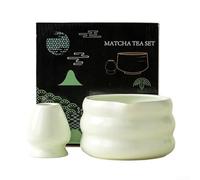 Service à matcha pour la fabrication du thé avec bol traditionnel et outils pour un usage domestique pour la cérémonie du thé Convient pour les fans de matcha (vert mat)