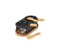Raclette 2 personnes plateau bois