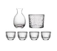 Service à saké japonais - Bouteille de saké chaude et froide | Matériau en verre résistant à la chaleur, élégant pour whisky, liqueur, vodka, bière, bar à domicile, restaurant, fête