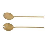 Service à salade Anuradha doré - Jean Dubost - Or - Inox G