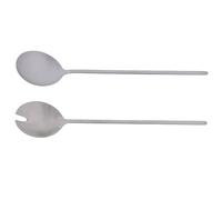 Jean Dubost – Couverts à salade Anuradha satiné – Acier inoxydable – En boîte cadeau