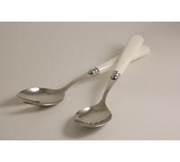 Service à salade Newbridge blanc écume