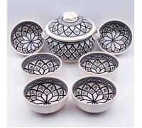 Service à soupe Bakir gris-6p