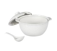 Service à Soupe - Home Deco Factory - 9pcs - Porcelaine - Blanc