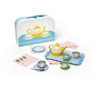 Service à thé - BIGJIGS TOYS - Ensemble de jeu de rôle - 18 pièces - Étain - Multicolore