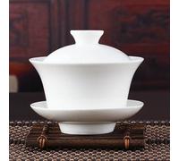 Service à thé chinois Gaiwan Kung Fu céramique blanche Gaiwan service à thé blanc Sancai tasse à thé 200ml