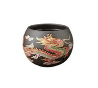 Service à thé chinois Kung Fu 2 pièces Théière en argile violette Totem dragon doré changement de couleur haute température Dragon Phoenix argile violette Kung Fu Tea Festival Tea Service A