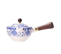 Service à thé Chinois Portable Gongfu Kung Fu, théière rotative à 360°, théière en céramique, infuseur, poignée en Bois, Tasse pour la Maison et Le Bureau