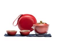 Service à thé de Infuseur en Céramique Forme Orange | Théière en Céramique Artisanale Maison Bureau Appartement Cuisine Dortoir Fête Camping