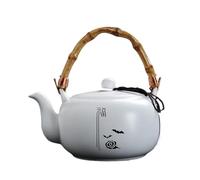 Service A Thé De l'après-Midi Infuseur À Thé En Porcelaine Blanche Traditionnels Théière Céramique Grande Capacité Pot Faisceau Zen Service Beauté Pour La Maison Services A Thé(B)