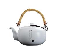 Service A Thé De l'après-Midi Infuseur À Thé En Porcelaine Blanche Traditionnels Théière Céramique Grande Capacité Pot Faisceau Zen Service Beauté Pour La Maison Services A Thé(D)