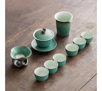 Service A Thé De l'après-Midi Krukke Service Thé Chine Kung Fu Ménage Petit Ensemble Léger Luxe Style Japonais Préparation Côté Théière Tasse Plateau Boîte Cadeau Services A Thé(F)