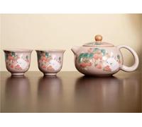 Service A Thé De l'après-Midi Kungfu Théières Rose Belles Filles Infuseur À Thé En Céramique Xi Shi Pot Tasse Mignon Lapin Théière Et Ensemble 1 2 Tasses Services A Thé