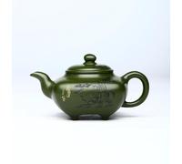 Service A Thé De l'après-Midi Service À Thé Kung Fu, Théière En Argile De 200 Ml Faite La Main, Haricot Précieux, Sable Vert, Difficile Confondre Services A Thé