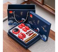Service A Thé De l'après-Midi Service Thé Kung Fu Coffret Cadeau Pour Amis Cérémonie Chinois En Céramique Une Théière Quatre Tasses Avec Canettes Services A Thé(P)
