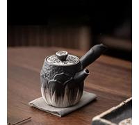 Service A Thé De l'après-Midi Théière Céramique Style Wabi Sabi Rétro 160ml Poterie Brute Faite Main Pot Poignée Latérale Petite Bouilloire Service Thé Kung Fu Cadeaux Services A Thé