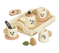 Le Toy Van – Set de thé en bois FSC, 12 pièces, pour enfants 3+, 25 x 18 x 6,5 cm