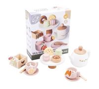 Service à Thé en Bois - Jeux d'Imitation - 17 Pièces - Pour Enfants +3 ans - Sécurisé et Durable