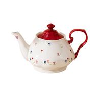 Service à thé en porcelaine fine, théière européenne en porcelaine fine, récipient à thé en céramique, résistant à la chaleur, vaisselle peinte à la main for la maison et le salon de thé.