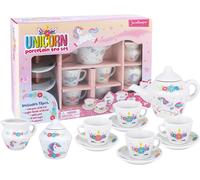 Service À Thé En Porcelaine Pour Filles-Jouet À Thé,Tasses À Thé En Céramique Rose Avec Boîte Rose-Cadeau Pour Les Enfants De 3 Ans-Motif Licorne,13 Pièces