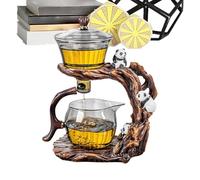 Service À Thé En Verre - Thermorésistant Semi-Automatique | Théière Goutte-à-Goutte Pour Café Cuisine Maison Bureau Appartement Restaurant Camping Hôtel Pique-nique Coffret