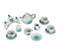 Service à thé Enfant en Porcelaine - 14 Pièces - Bleu