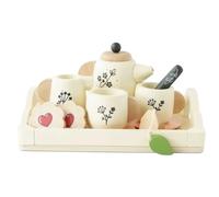 Le Toy Van – Set de thé en bois FSC, 12 pièces, pour enfants 3+, 25 x 18 x 6,5 cm