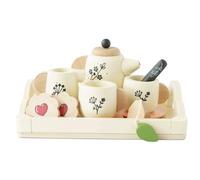 Le Toy Van – Set de thé en bois FSC, 12 pièces, pour enfants 3+, 25 x 18 x 6,5 cm