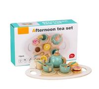 Service à Thé - Jouets en Bois - Dînette Enfant - Accessoires Complets - Cadeau Anniversaire - 3 Ans et Plus
