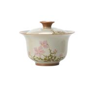 Service à thé Kung Fu en céramique de 130 ml - Petite marguerite - Deux bols frais et exquis - Petite marguerite.