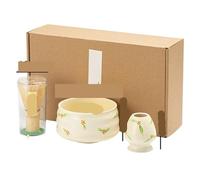Service A Thé Matcha Ceramic Matcha Bowl Set Brushd Tea Table Accessories(White)